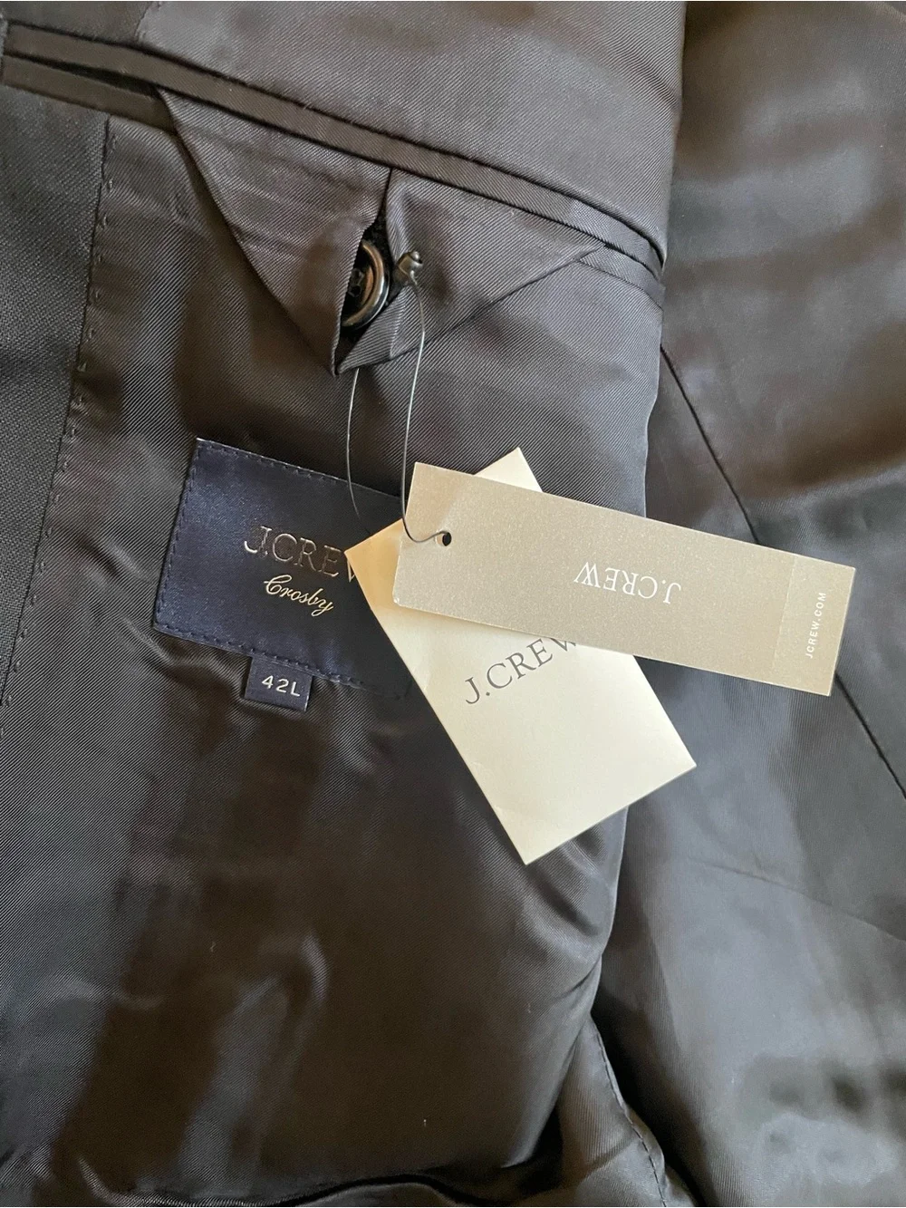J. CREW Crosby Classic-fit suit jacket in Italian wool Black 42 L $550 BM161